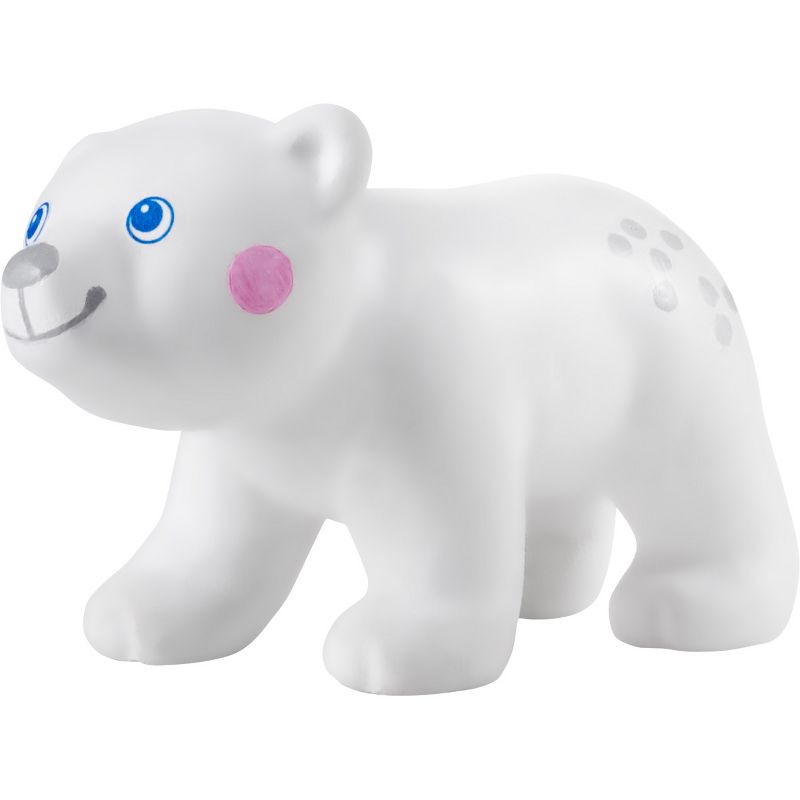 HABA Little Friends Polar Bear Cub - 1.75" Chunky Plastic Zoo Animal Toy Figure, 2 of 5