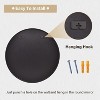 Beautyolove Round Mirror 24 Black Wall Mounted Circle Mirrors Vanity Mirror with Brushed Aluminum Alloy Frame Modern Decoration - 4 of 4