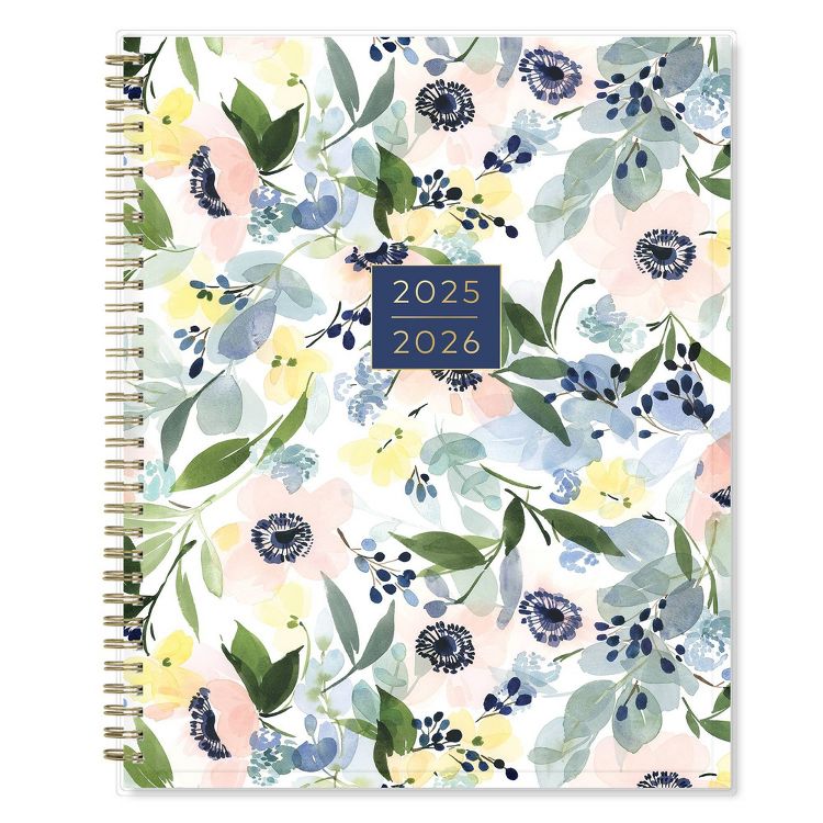 Blue Sky 8.5&#34;x11&#34; Yao Cheng 2025-2026 Weekly/Monthly Wirebound Planner Clear Cover Anemones Multi, 1 of 13