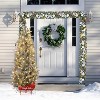 Acekool 54" Slim Snow-Flocked Tree: Space-Efficient Seasonal Display - 4 of 4