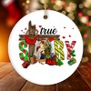 True Story Joseph and Mary Holiday Festive Christmas Ornament, Christian Nativity Gift| OrnamentallyYou - 4 of 4