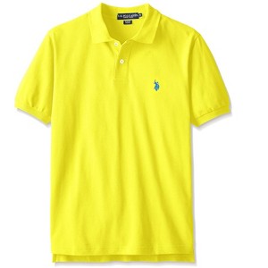 U.S. Polo Assn. Men's Classic Polo Shirt, Two-Button Closure Pique Polo Shirt, Summer Fashion Golf Shirt - 1 of 1