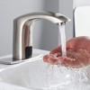 BWE Automatic Sensor Touchless Bathroom Sink Faucet With Deck Plate & Pop Up Drain - 2 of 4