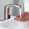 BWE Automatic Sensor Touchless Bathroom Sink Faucet With Deck Plate & Pop Up Drain - image 2 of 4