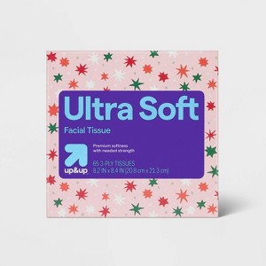Holiday Ultra Soft Facial Tissue - Xmas Tree - 65ct - up&up™ - 1 of 4