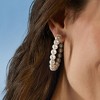 Ross-Simons 6-7mm Cultured Pearl Hoop Earrings in Sterling Silver - 4 of 4