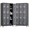 SUXXAN 12 Door Metal Lockers with 12 Hooks for Employees, School, Office, Gym, Home Assembly Required - 2 of 4
