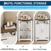 Bathroom Corner Storage Cabinet, Small Corner Cabinet for Bathroom, Kitchen, Living Room, White - 4 of 4