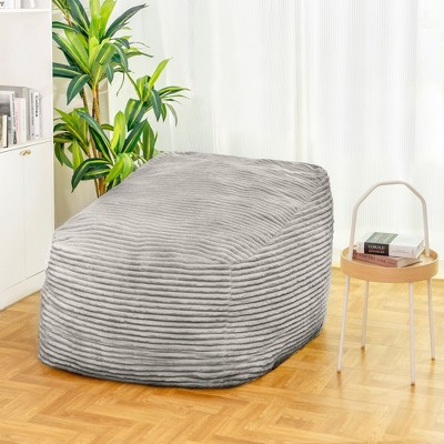 NicBex Faux Fur Bean Bag Chair,Lazy Sofa with High-Rebound Memory Foam for Living Room,Dining Room,Bedroom,Hallway