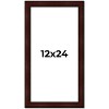 PosterPalooza | Panoramic Distressed Brown Picture Frame - UV Acrylic, Foam Board Backing, Hanging Hardware - 2 of 4