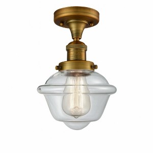 Oxford - 1 Light Semi-Flush Mount In Traditional Style-11 Inches Tall and 7.5 Inches Wide - 1 of 1