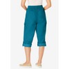 Woman Within Plus Size Convertible Length Cargo Capri/Bermuda - 3 of 4