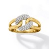 Ross-Simons 0.20 ct. t.w. Pave Diamond Curb-Link Ring in 18kt Yellow Gold - 4 of 4