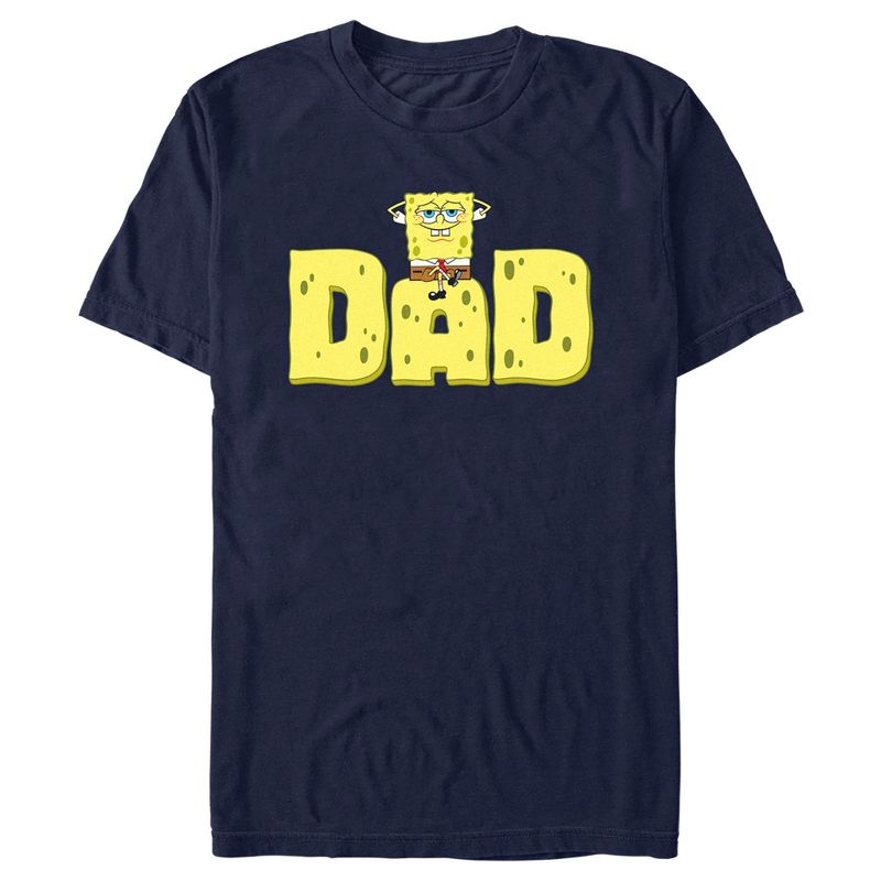 Men's SpongeBob SquarePants Dad Sponge T-Shirt, 1 of 6