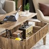 PAKASEPT Fluted Lift Top Coffee Table with Storage, Hidden Storage Compartment, for Living Room - 4 of 4