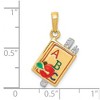 Black Bow Jewelry 14k Yellow Gold 3D Enameled ABC Schoolbook Pendant - 4 of 4