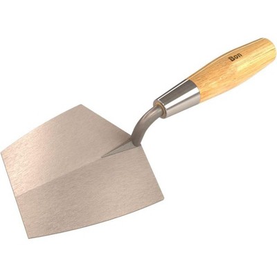 Bon Tool 11-247 Bucket Trowel - Car Steel 7-inch X 5-1/2-inch Wood Handle