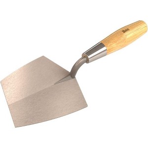 Bon Tool 11-247 Bucket Trowel - Car Steel 7-inch X 5-1/2-inch Wood Handle - 1 of 1