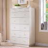 Fluted 7 Drawer Dresser for Bedroom, 48" Tall Modern Wood Chest of Drawers, Dresser Storage Organizer for Living Room, Hallway - 2 of 4