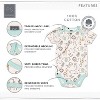 The Peanutshell Baby Boy Short Sleeve Bodysuits, 5-Pack, Blue/Gray/Dino, Newborn to 24 Months - 2 of 4