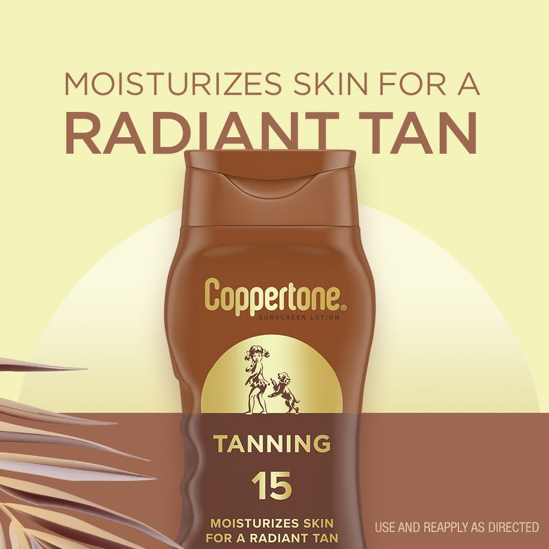 Coppertone Tanning Sunscreen Lotion - Water Resistant Sunscreen - SPF 15 - 8 fl oz, 4 of 14