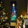 16x47 Tree Canvas 5 Color - Changing LEDs Dynamic Holiday Party Backdrop Decor,changing LED light enhances the festive vibe - 3 of 4
