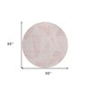 Blush And Pink Geometric Washable Indoor Outdoor Area Rug - 3 of 4