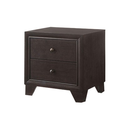 Madison Espresso Elegance 2-Drawer Nightstand