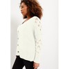 June + Vie by Roaman's Women's Plus Size Openwork Cardigan - 4 of 4
