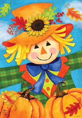 Briarwood Lane Harvest Celebration Scarecrow Fall Garden Flag Pumpkins ...