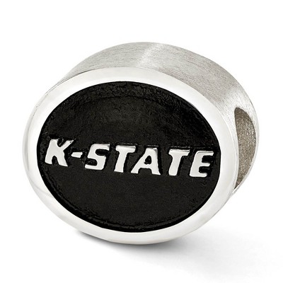 Black Bow Jewelry Sterling Silver & Enamel Kansas State University Collegiate Bead Charm