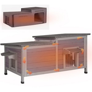 Aivituvin Insulated Cat House for Outside Winter | Warm Liner Inside-AIR93-IN - 1 of 4