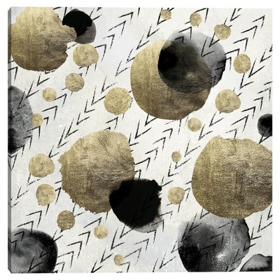 35" x 35" Textile Golds by Nikki Chu Canvas Art Print - Masterpiece Art Gallery