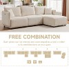 VYNXARIA 106in Multi-Module Combination Style Sofa for Living Room,Bedroom and Other Lounge Spaces, Modern Minimalist Corduroy Combination Sofa,beige - 4 of 4