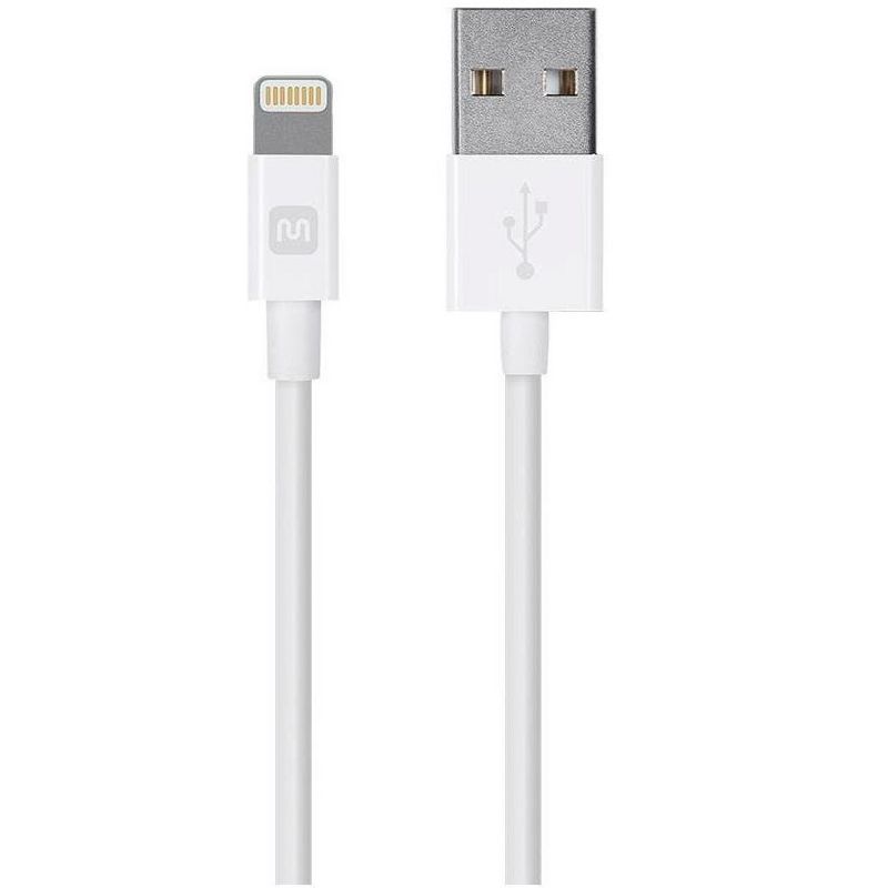 Monoprice Apple MFi Certified Lightning to USB Charge & Sync Cable - 0.5 Feet White for iPhone X, 8, 8 Plus, 7, 7 Plus, 6, 6 Plus, 5S - Select Series, 1 of 7