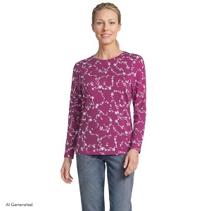 Lands' End Supima Cotton Long Sleeve Crewneck T-Shirt - Medium