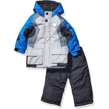Boys light Blue bon Bebe snow suit car seat jacket coat size 0/9