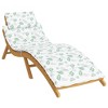 vidaXL Sun Lounger Cushion Leaf Pattern Oxford fabric, Foam fiber - 3 of 4