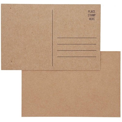 Blank Kraft Mailable Postcards (100 Count)