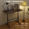 VECELO Small Standing Desk Adjustable Height, Mobile Computer Workstations with Wheels, Portable Rolling Laptop Table for Office - 4 of 4