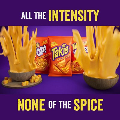Takis Intense Nacho 9.9 oz Sharing Size Bag, Cheese Rolled Tortilla Chips 