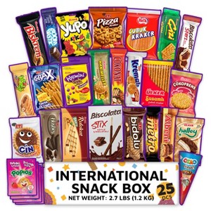 Eastanbul International Snack Box, 25 Full-Size Foreign Snack Box, 2.7lb - 1 of 4