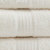 6Pcs 100% Organic Cotton Solid Color Bath Towel Set, Heavy Weight Ultra Soft and Absorbent Bath Towel - 3 of 4