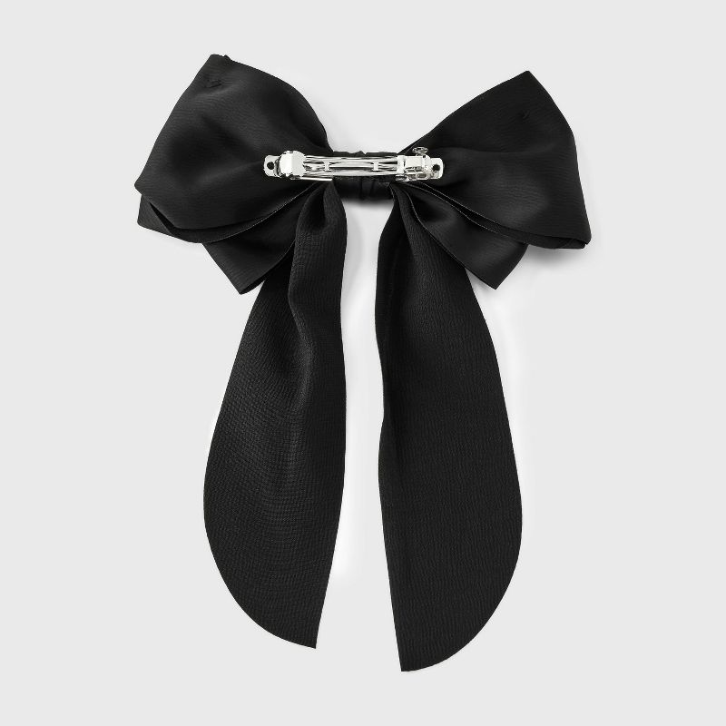 Satin Bow Hair Barrette - A New Day™, 2 of 9