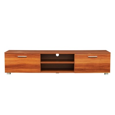 NicBex TV Stand for TVs up to 70 Inches,Modern Entertainment Center with Open Shelves and 2 Cabinets