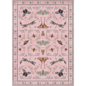 Area Rugs for Living Room, Washable Soft Low Pile Non Slip Rug Ultra-Thin Carpet for Bedroom Dining Room Office - 1 of 1