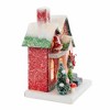 Cody Foster 7.25 In Petite Red House Putz House Santa Village Buildings - 3 of 4