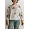 Women's Millie Football-Sequin Sweatshirt - Mary Square - 4 of 4