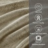 100% Cotton Solid Color Heavyweight Bath Towel Set, Anti-Microbial Certified Highly Absorbent Plushy Bath Towel - 3 of 4