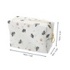 Unique Bargains Portable Print Makeup Bag Pink 1 Pc - 2 of 4